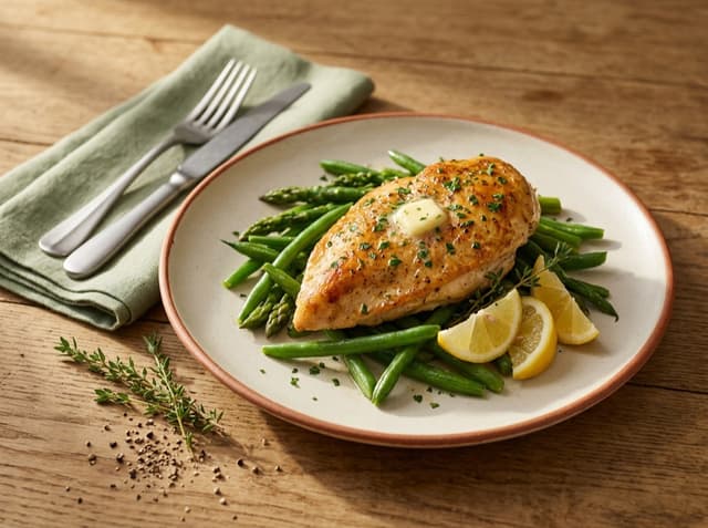 Garlic Butter Lemon Herb Chicken Breast